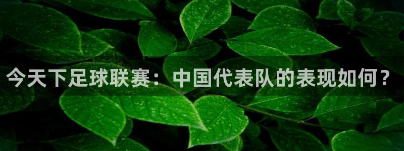 今天下足球联赛：中国代表队的表现如何